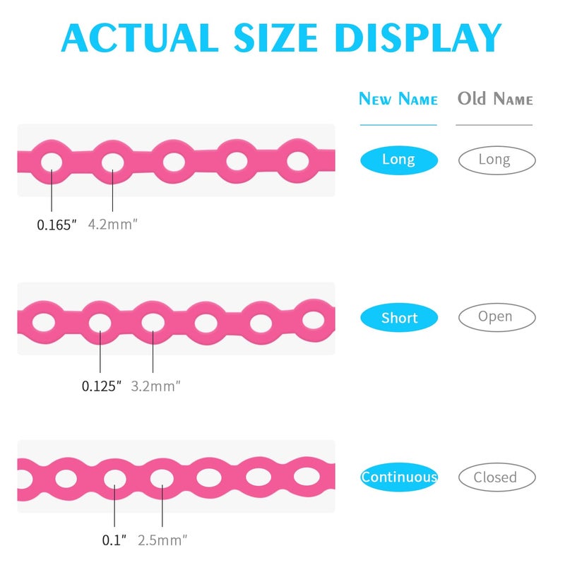 ANNWAH Dental Colorful Orthodontic Braces Rubber Chains,Dental Rubber Chains for Braces Power Chains for Orthodontic Treatment(Continuous,Purple 19) - Image 4